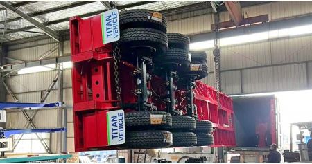 Tri Axle Trailer Flat Bed will be sent to Papua New Guinea