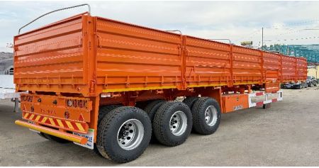 Triple Axle Drop Side Trailer Will Export to Papua New Guinea