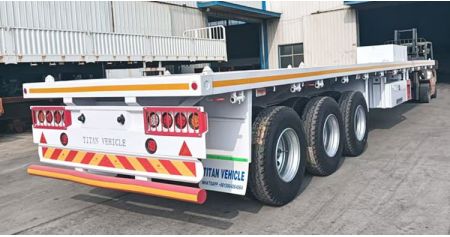 3 Axle Flatbed Trailer is Ready to Papua New Guinea