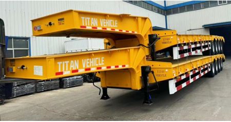 4 Axle 100 Tons Low Loader Trailer will be Shipped to Papua New Guinea