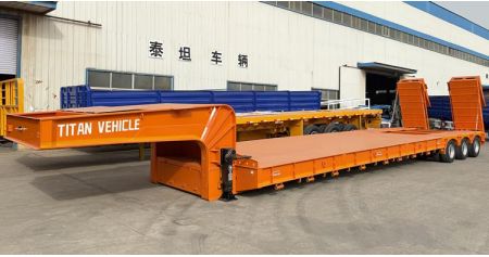 3 Line 6 Axle 120 Ton Lowbed Trailer Truck will be sent to PNG