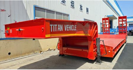 80 Ton Low Bed Truck Trailer will be sent to Papua New Guinea