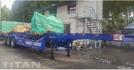 Container Sideloader Trailer with Crane Ready Ship to Papua New Guinea