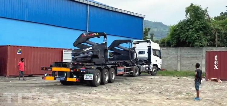 Feedback of 40ft Side Loader Trailer from Papua New Guinea Customer