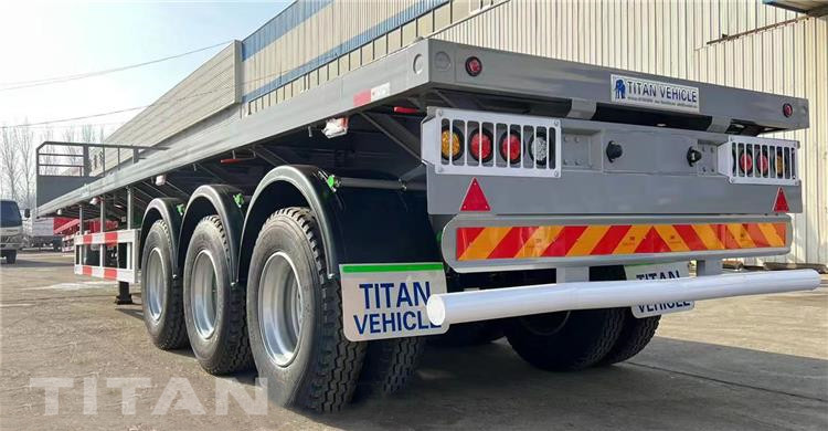 3 Axle Flatbed Semi Trailer for Sale in Papua New Guinea