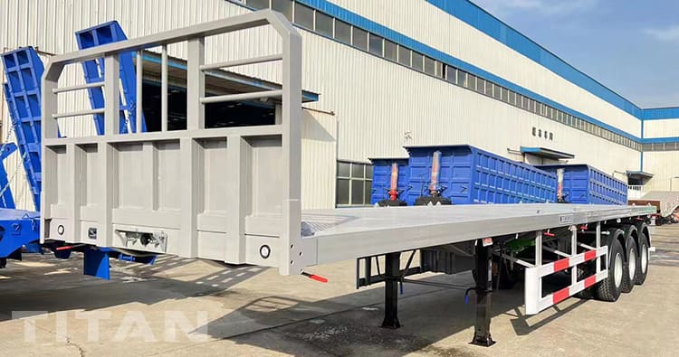 3 Axle Flatbed Semi Trailer for Sale in Papua New Guinea