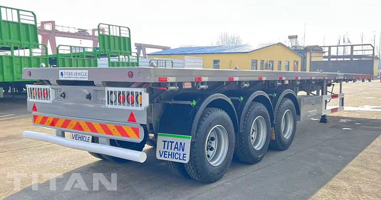 3 Axle Flatbed Semi Trailer for Sale in Papua New Guinea