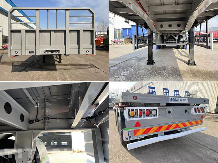 3 Axle Flatbed Semi Trailer for Sale in Papua New Guinea