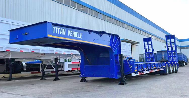 150 Ton Lowbed Trailer Truck for Sale in Papua New Guinea