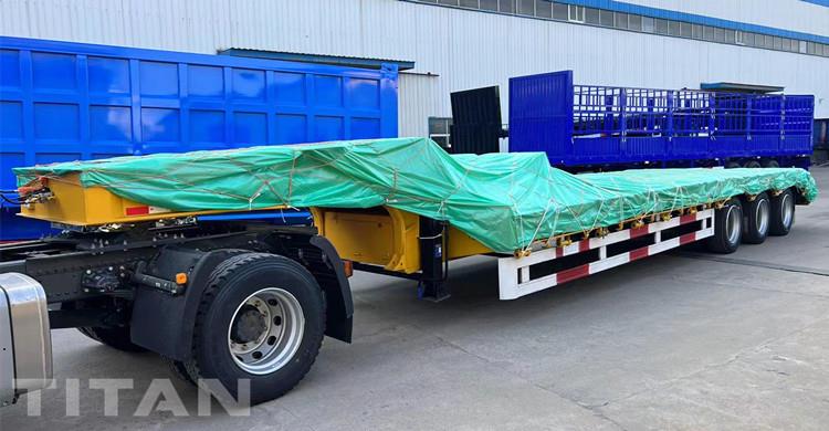 3 Axle Low Bed Semi Trailer for Sale in Papua New Guinea
