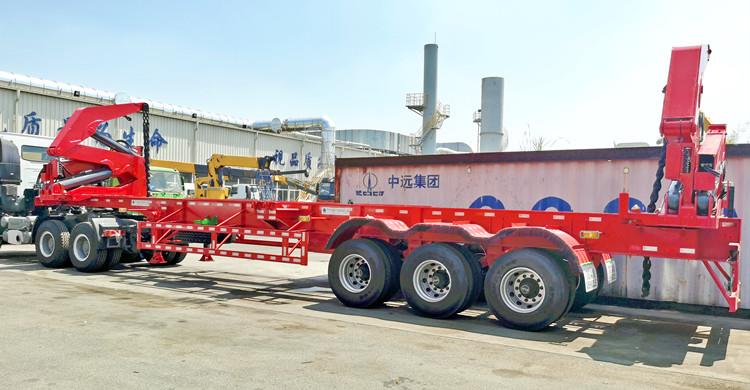 Container Loader Trailer with Crane for Sale in Papua New Guinea