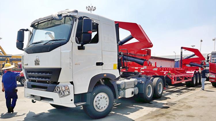 Container Loader Trailer with Crane for Sale in Papua New Guinea