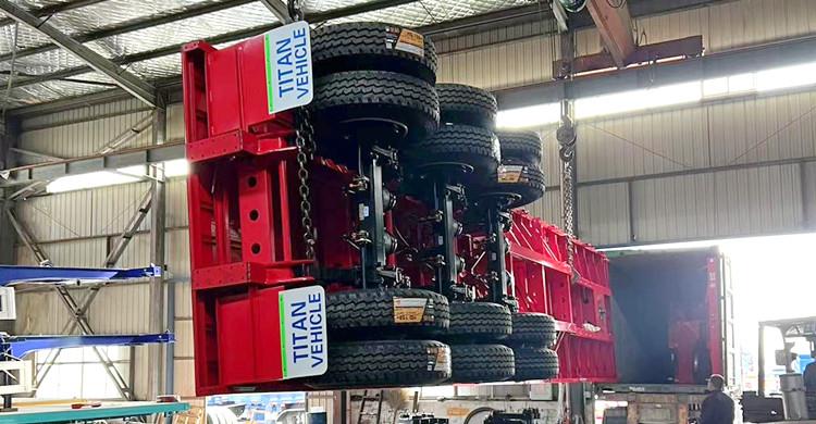 Tri Axle Trailer Flat Bed for Sale in Papua New Guinea