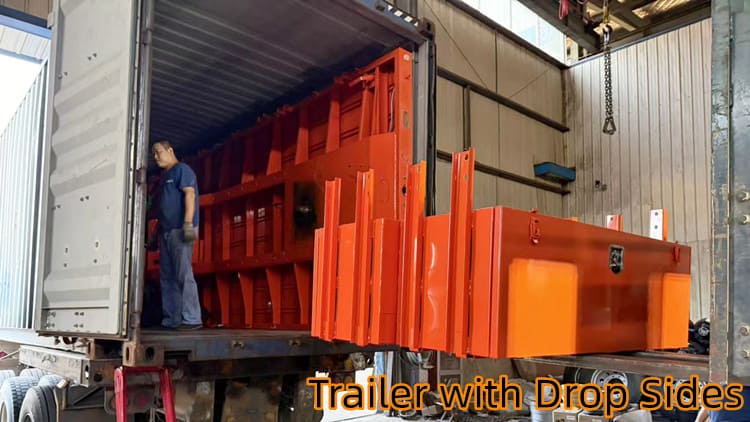 Triple Axle Drop Side Trailer for Sale in Papua New Guinea