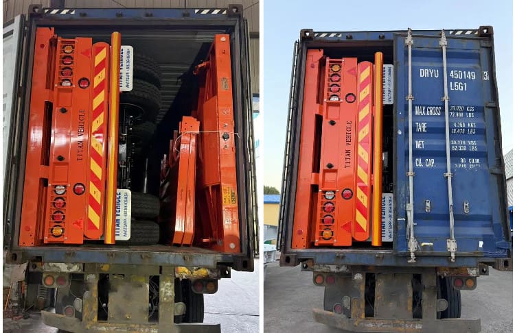 Triple Axle Drop Side Trailer for Sale in Papua New Guinea