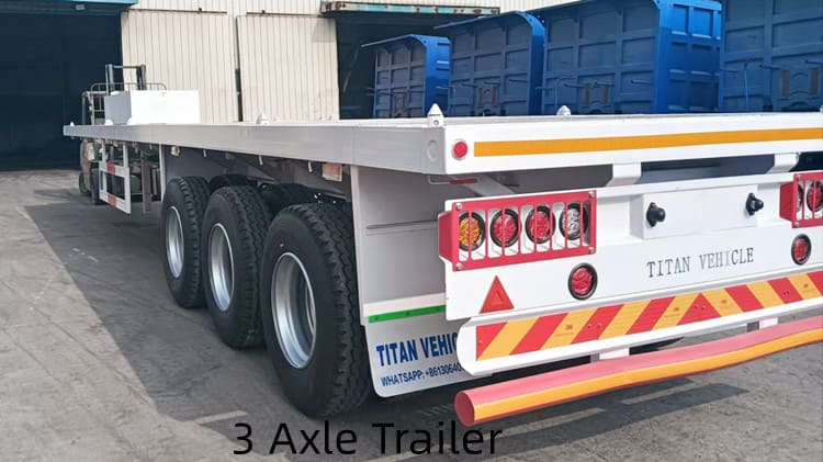 3 Axle Flatbed Trailer for Sale in Papua New Guinea