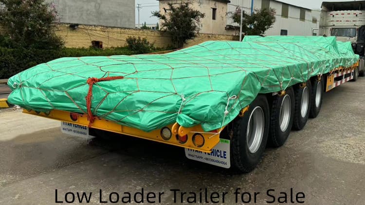4 Axle 100 Tons Low Loader Trailer for Sale in Papua New Guinea