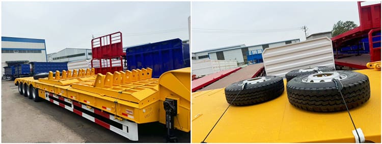 4 Axle 100 Tons Low Loader Trailer for Sale in Papua New Guinea