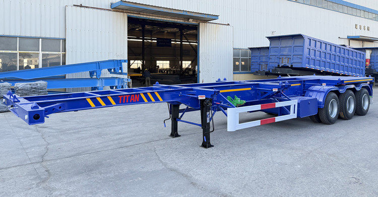 Tri Axle Container Chassis Trailer for Sale in Papua New Guinea