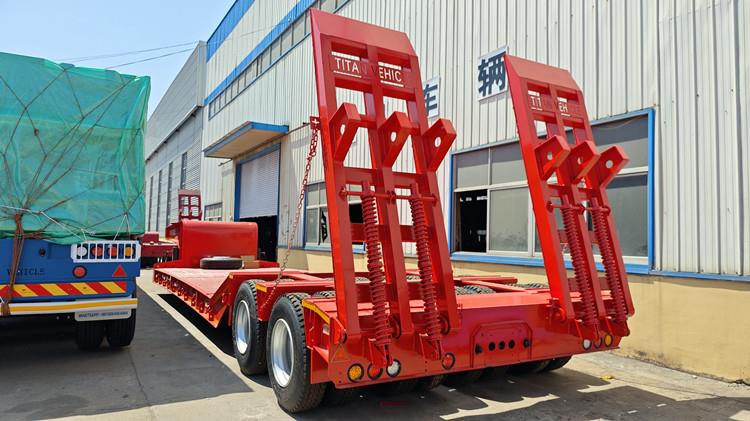 80 Ton Low Bed Truck Trailer for Sale in Papua New Guinea