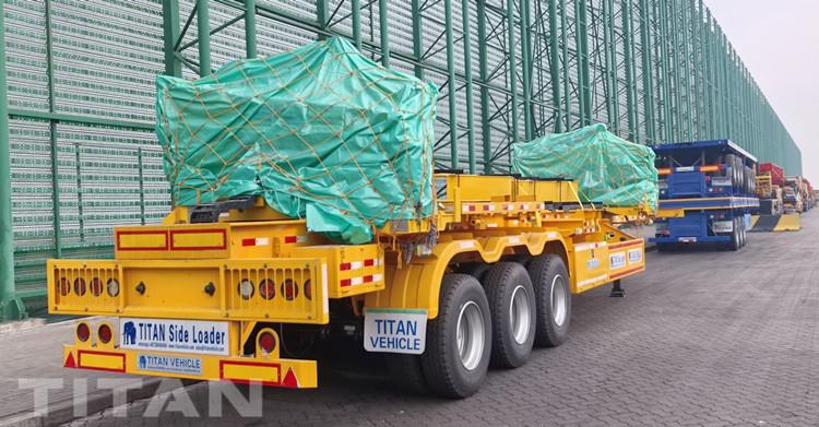 37 Ton Side Loader for 40ft Container Transport in Papua New Guinea
