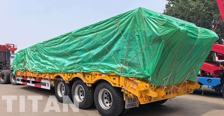 3 Axle 40 Feet Low Bed Trailer for Sale in Papua New Guinea