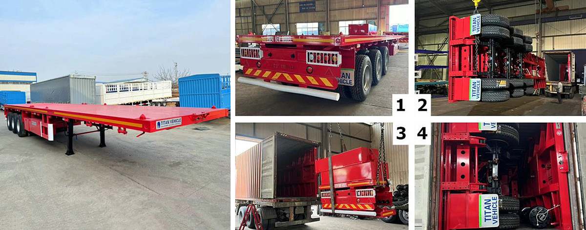 Semi Flatbed Trailer for Sale Near Me in Papua New Guinea