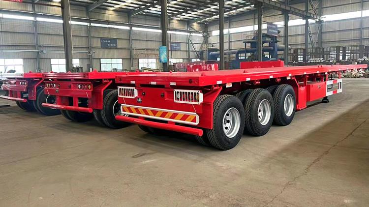 Tri Axle 40 FT Flatbed Trailer for Sale Price in Papua New Guinea Lae