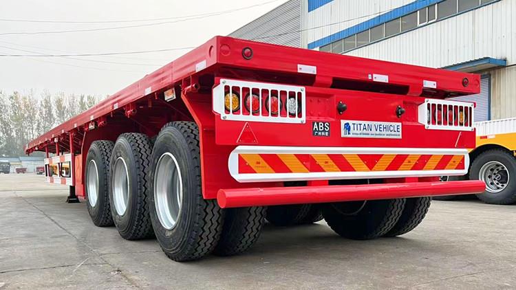 Tri Axle 40 FT Flatbed Trailer for Sale Price in Papua New Guinea Lae