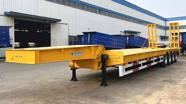 4 Axle Low Loader Truck Trailer for Sale in Papua New Guinea Lae