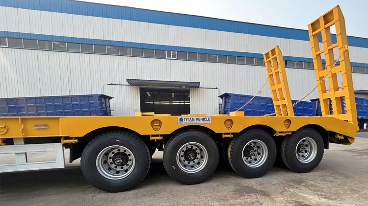 4 Axle Low Loader Truck Trailer for Sale in Papua New Guinea Lae