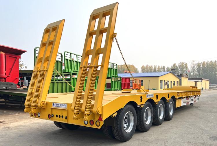 4 Axle Low Loader Truck Trailer for Sale in Papua New Guinea Lae