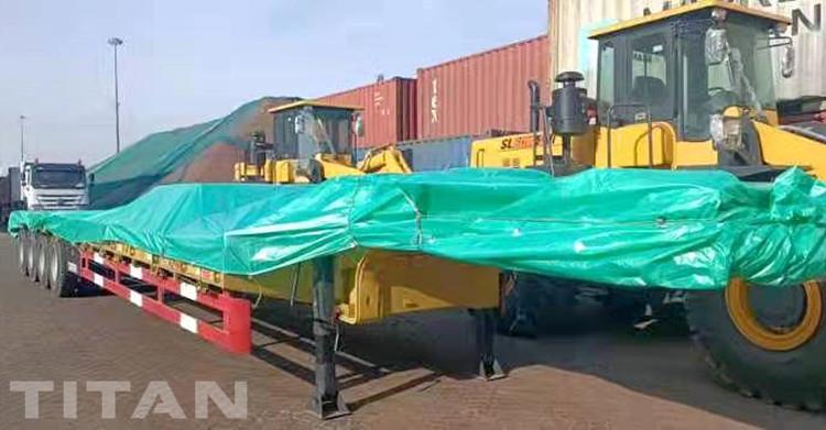 4 Axle Low Loader Truck Trailer for Sale in Papua New Guinea Lae