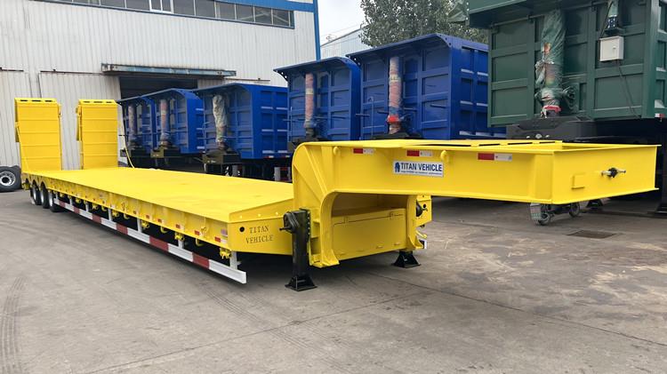 Tri Axle Semi Low Loader Trailer for Sale in Papua New Guinea
