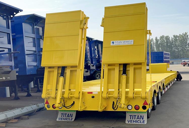 Tri Axle Semi Low Loader Trailer for Sale in Papua New Guinea