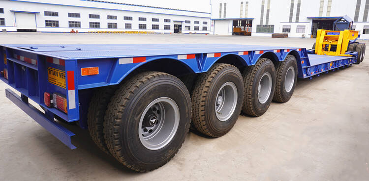 120 Ton Detachable Gooseneck Low Bed Trailer for Sale in Papua New Guinea