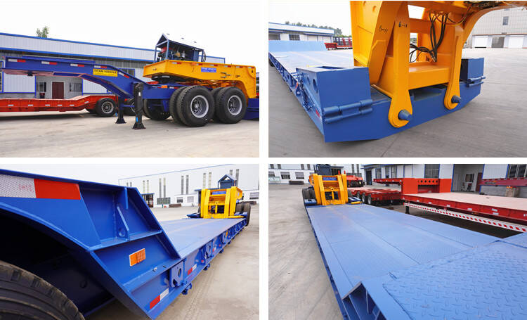120 Ton Detachable Gooseneck Low Bed Trailer for Sale in Papua New Guinea