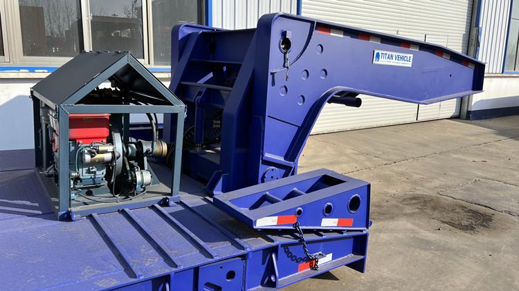 3 Axle 60 Ton Removable Gooseneck Lowboy Trailer for Sale in Papua New Guinea
