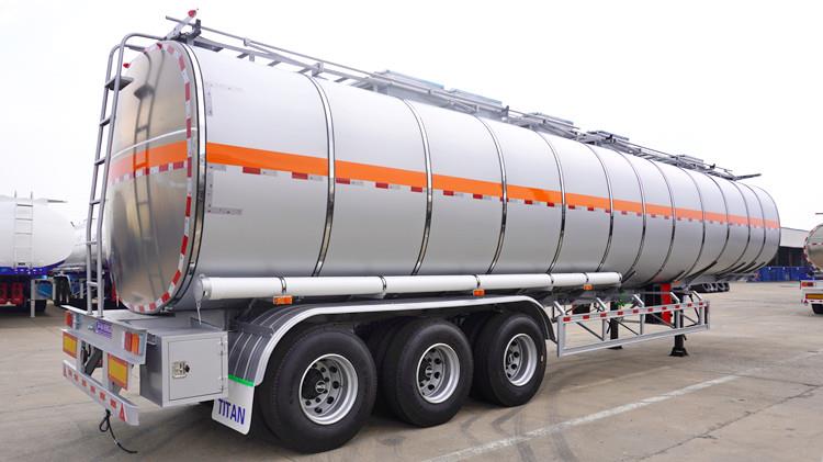 Diesel Fuel Stainless Steel Tanker Semi Trailer for Sale in Papua New Guinea
