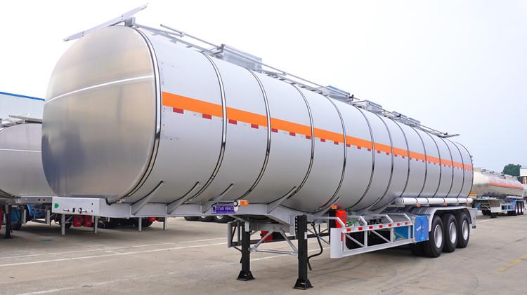 Diesel Fuel Stainless Steel Tanker Semi Trailer for Sale in Papua New Guinea