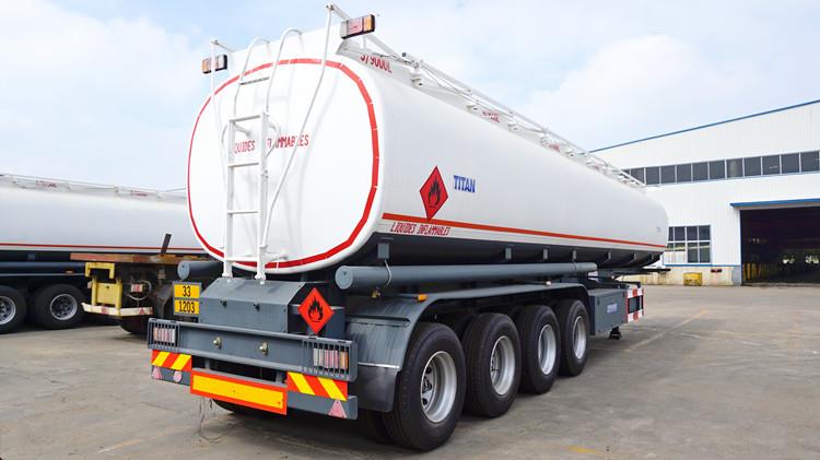 4 Axle 50000 Liters Fuel Transport Tanker Trailer with Airbag Suspension