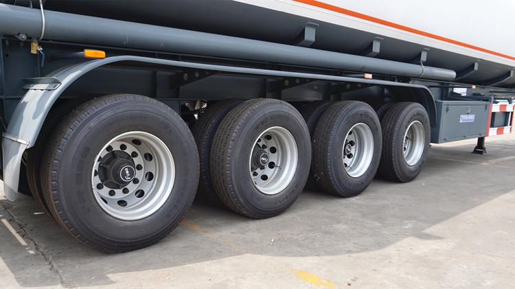 4 Axle 50000 Liters Fuel Transport Tanker Trailer with Airbag Suspension