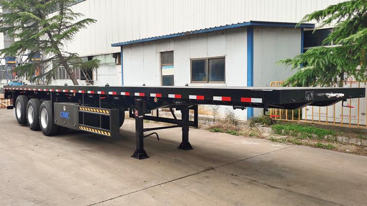 CIMC China Tri Axle 40 Foot Flatbed Semi Trailer for Sale in Papua New Guinea
