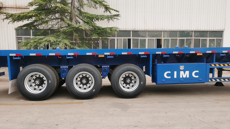 How Much Does a Flatbed Cost? CIMC 3 Axle Flatbed Trailer for Sale