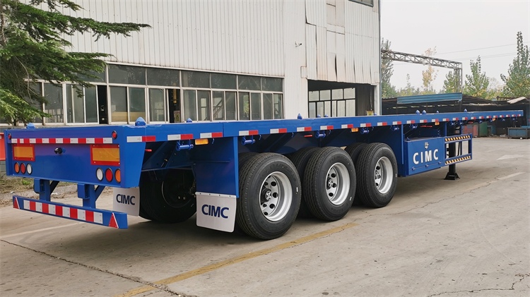 How Much Does a Flatbed Cost? CIMC 3 Axle Flatbed Trailer for Sale