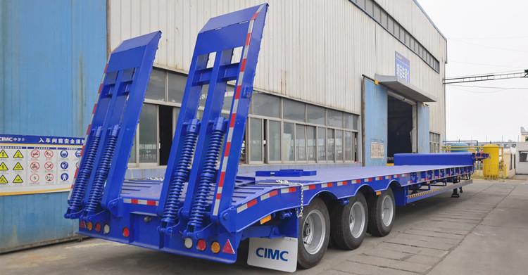 CIMC Tri Axle Drop Deck Trailer for Sale in Papua New Guinea