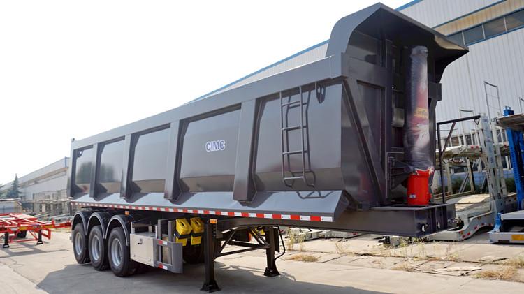 CIMC 60 Ton Hydraulic Tipper Trailer for Sale in Papua New Guinea
