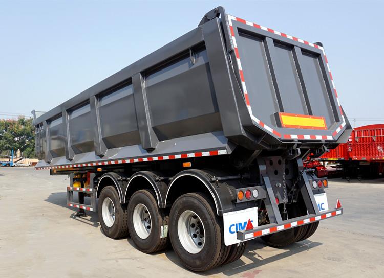 CIMC 60 Ton Hydraulic Tipper Trailer for Sale in Papua New Guinea