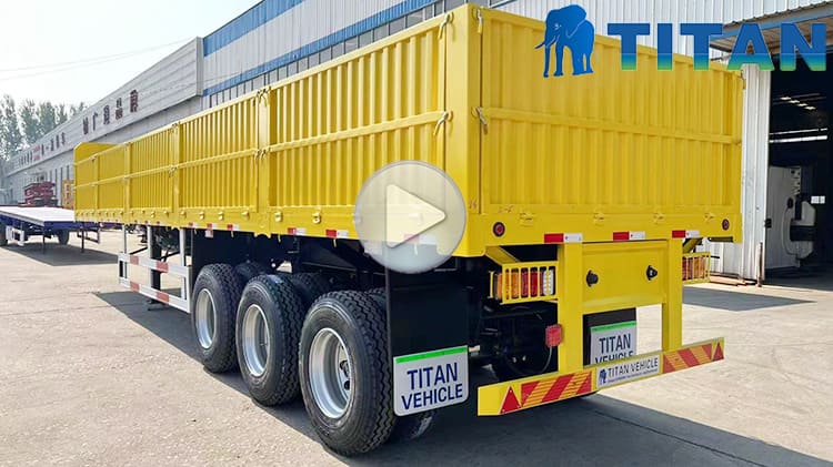 3 Axle Sidewall Trailer | Side Wall Semi Trailer for Sale in Papua New Guinea