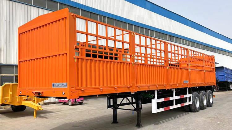 3 Axle 60 Ton Fence Semi Trailer for Sale in Papua New Guinea